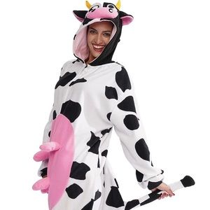 Adult Cow Onesie Halloween Costume